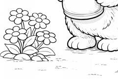 Cute Cartoon Bear Coloring Page and Coloring Book for Kids Product Image 6