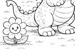 Cute Cartoon Dragon Coloring Page and Coloring Book for Kids Product Image 6