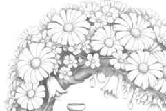 Cute Fairy House Coloring Page and Coloring Book for Adults Product Image 4