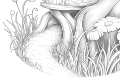 Cute Gnome House Coloring Page and Coloring Book for Kids Product Image 6