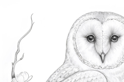 Owl Bird Coloring Page and Coloring Book for Kids and Adults Product Image 4