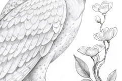 Owl Bird Coloring Page and Coloring Book for Kids and Adults Product Image 5