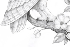 Owl Bird Coloring Page and Coloring Book for Kids and Adults Product Image 6