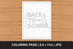 Back to School Coloring Page - Kids Education Activities Product Image 1