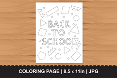 Back to School Coloring Page - Kids Education Activities Product Image 1