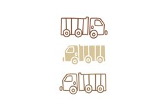 Coloring Trucks SVG Cut File Product Image 1