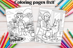 Professions coloring page PNG | Coloring book for kids PNG Product Image 1