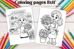 Professions coloring page PNG | Coloring book for kids PNG Product Image 1
