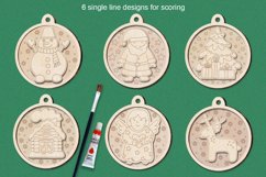 Christmas Ornaments Glowforge Laser Coloring Kit Product Image 3