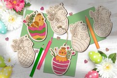 Easter Chicks ornaments Glowforge SVG Product Image 2