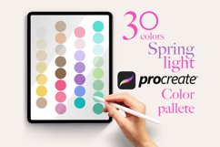 Procreate Spring Light color palette Product Image 1