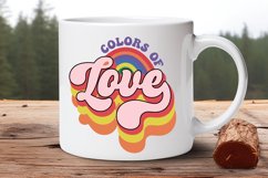Colors Of Love SVG, Pride Month SVG Design Product Image 2