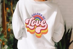 Colors Of Love SVG, Pride Month SVG Design Product Image 3