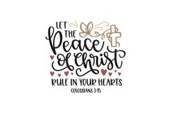 Colossians 3:15 SVG Cut File Product Image 1