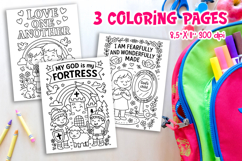 Christian Coloring Pages for Kids | Bible Verse Printables Product Image 1
