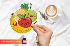 Colorful Funny Food Sticker, Adorable Junk Food Sticker Product Image 1