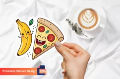 Colorful Funny Food Sticker, Adorable Junk Food Sticker Product Image 1