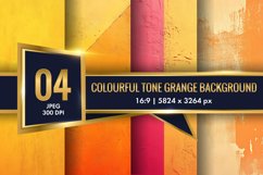 Colorful Tone Grange Background Digital Paper | Texture BG Product Image 1