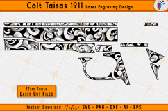 Colt Taisas 1911 Scrollwork Firearms Laser Engraving Files