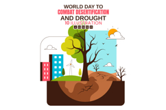 10 Combat Desertification and Drought Illustration Product Image 1