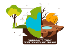 10 Combat Desertification and Drought Illustration Product Image 4