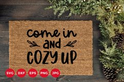 Come in and Cozy up | Christmas Doormat SVG Product Image 1