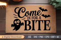 Come In For A Bite SVG | Halloween Doormat SVG | Doormat SVG Product Image 2