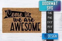 Doormat SVG Design | Welcom Home SVG | Home Decor SVG v.4 Product Image 1