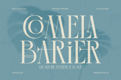 Comela Barier - Ligature Typeface Font Product Image 1