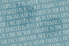 Comela Barier - Ligature Typeface Font Product Image 17