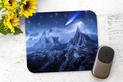 Comet In The Mountains - Mouse Pad Design - PhotoShop Design Product Image 1