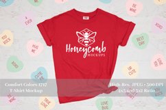 Valentines Shirt Mockup, Comfort Colors 1717 Red Mockup Product Image 1