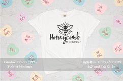 Valentines Shirt Mockup, Comfort Colors 1717 White Mockup Product Image 1