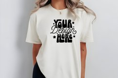 Comfort Colors C1717 Ivory Shirt Mockup, Tshirt Mockup, Product Image 1