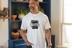 Comfort Colors Mockup, White Comfort Colors C1717 Mock up, Product Image 1