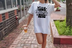 Comfort Colors White Mockup Oversized TShirt Front Model Product Image 1