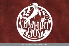 Comfort & Joy Papercut SVG Product Image 1