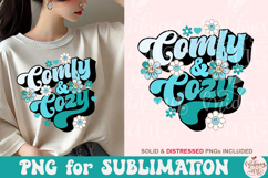Comfy and cozy png, winter png sublimation Product Image 1