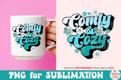 Comfy and cozy png, winter png sublimation Product Image 2