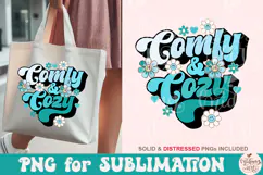 Comfy and cozy png, winter png sublimation Product Image 3