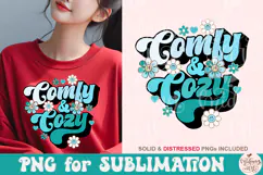 Comfy and cozy png, winter png sublimation Product Image 4