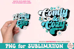 Comfy and cozy png, winter png sublimation Product Image 5