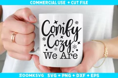 Comfy cozy we are SVG, Winter Quotes SVG, Winter SVG Product Image 2