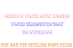 Comic 3D Bubble Font Doodle Lettering Cartoon ABC OTF Product Image 3