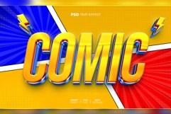 Comic 3D editable text effect Product Image 1