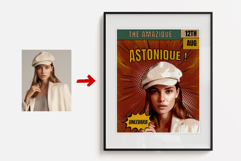 Retro Comic Book Style Portrait Art Product Image 1