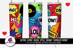 comic book tumbler template