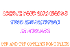 Comic Doodle Alphabet Font Letters Cartoon ABC OTF TTF Type Product Image 3