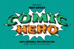 Comic Hero Text, Editable Font Effect Product Image 1