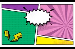 Comic page abstract colorful background template art Product Image 2